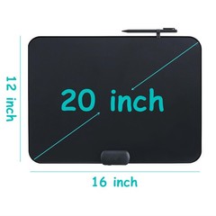 ROYALITA 20″ LCD Writing Tablet Pad for Kids/Adults, Rechargeable, Magnetic
