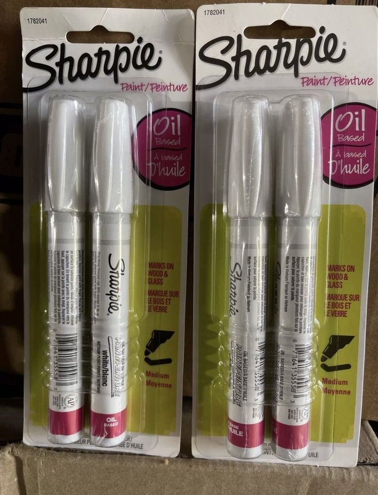4-Pack White Tire Ink Permanent Marker Car Tread Lettering Paint Pen Waterproof