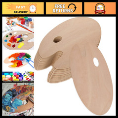 12 Pack 11.8″ x 7.9″ Oval Painting Palettes with Thumb Hole – Easy Clean Non-Sti