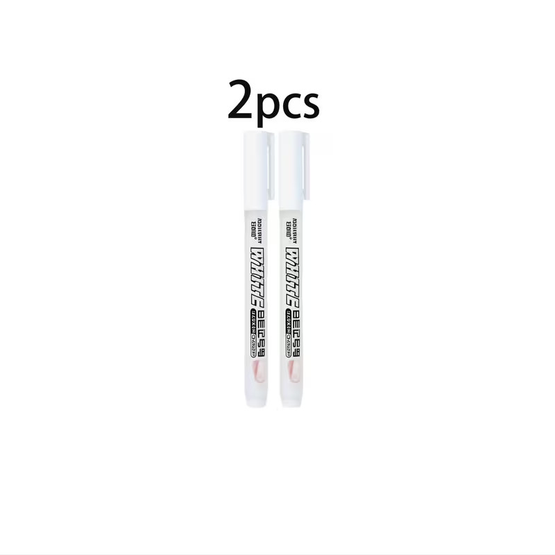 White Paint Marker Oil Based Ink Waterproof Quick Dry Tire Glass Shoe Wood Pen