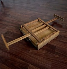 Vintage Jullian Plein Air Folding Tabletop Travel Wood Box Easel