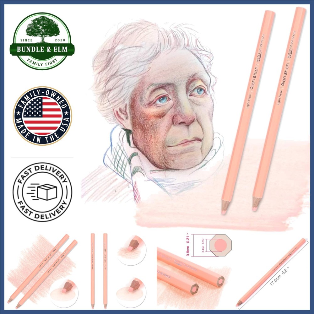 Durable Watercolor Pencils for Portrait Sketching and Artistic Illustration