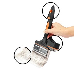 4 Inch Large Artist Flat Paint Brush Wide Wall Art One Size, 4