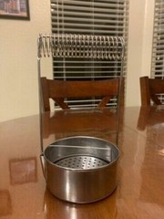 Stainless Steel Paint Brush Washer Cleaner with Screen and Holder Spring