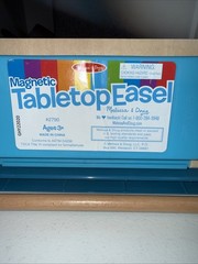 Double-Sided Tabletop Art Easel Dry-Erase Board, Chalkboard, New Roll Of Paper