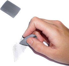 6 Moldable Gray Kneaded Erasers | Ideal for Correcting Charcoal & Pencil Art