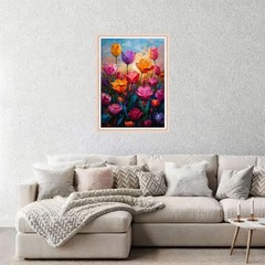 Tulip Diamond Art Kits for Adults,Round Full Drill 5D Diamond Painting Kits for.