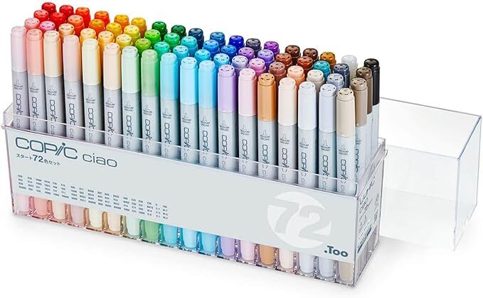 Copic Ciao Marker Pen Set 72 / 36 colors Multicolor Illustration from Japan