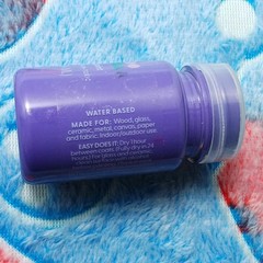 Mondo Llama Satin Acrylic Craft Paint Purple Non-Toxic Water-Based NEW