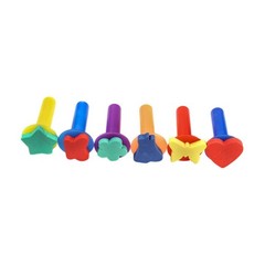 6 Pieces Kids Paint Sponge Stamps Set Drawing Tools for Kids Children Boys
