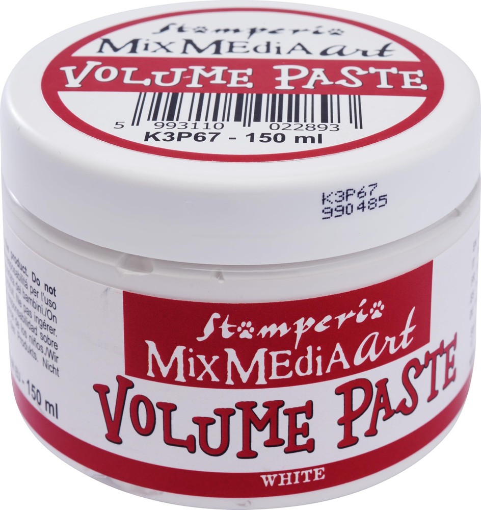 Stamperia Volume Paste 150ml White Standard Functional Stamping Mixed Materials