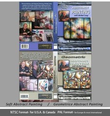 Soft Abstract & Geometric Abstract Painting How to DVD set Mix Lang