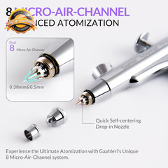 Dual Action Airbrush Kit 0.35 0.5mm Needle Gravity Feed Art Makeup Nail