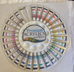 Art Skills Premium Acrylics Paint Set W/ Paint Pallet * 2 Missing From 30 Count