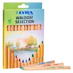 LYRA Waldorf Selection Giant Triangular Colored Pencil, Unlacquered, 6.25