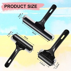 ATB 2.2-inch+4-Inch Rubber Brayer Roller for Printmaking, 4+2.2 inch