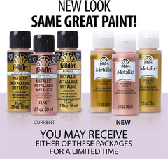 Metallic Acrylic Paint in Assorted Colors (2 Ounce), 654 Amethyst