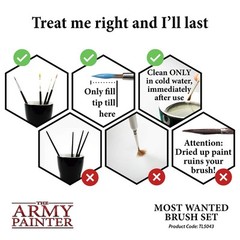 Miniatures Paint Brush Set of 3 Miniature Paint Brushes – Insane Detail, Regi…