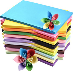 Colored Paper 100 Sheets 20 Assorted Colors Construction A4 Copy Paper for Scho