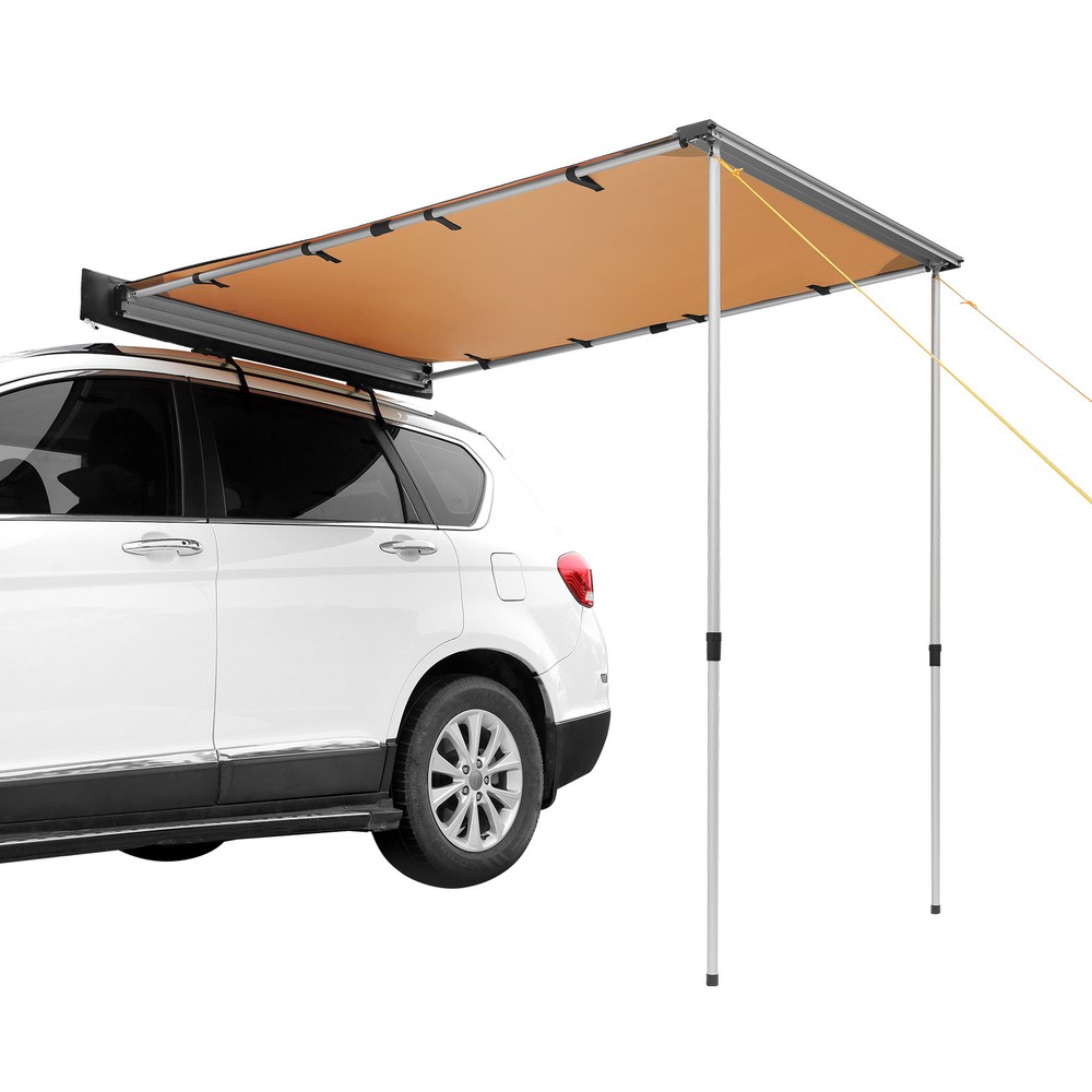 VEVOR Vehicle Awning 4.6’x6.6′ Shade Coverage Car Side Awning PU3000 mm UV50+