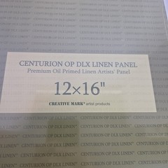 Centurion Deluxe Professional Oil Primed Linen Canvas Panels – 12″x16″ Pack of 3