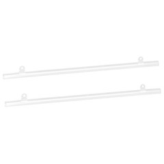 Poster Hanger Rail Poster Strip Bar 45cm/18″ Clear with Clips 4 Set