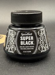 Speedball Super Black India Ink 2oz 59.2mL Waterproof Carbon Black