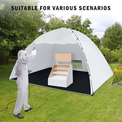 Portable Paint Booth Tent,Siebwin 10(L)x8(W)x6.2(H)ft Larger Spray Paint Tent…
