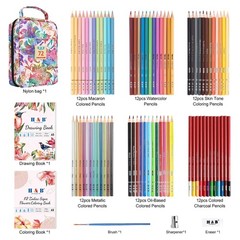 H & B Art Supplies, 72 Pack Drawing Supplies for Adults, Drawing Kit with Dra…