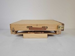 Adjustable Wood Table Top Lap Easel Sketchbox with Drawer and Supplies