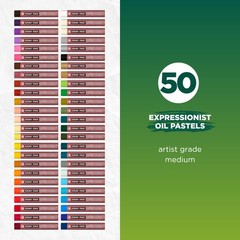 SAKURA XLP50 50-Piece Cray-Pas Expressionist 1 Count (Pack of 50), Multicolor
