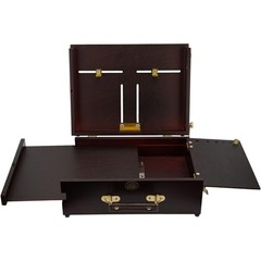 Portable Plein Air Easel Box Varnished Beech Wood Oil Painting Sketch Pochade