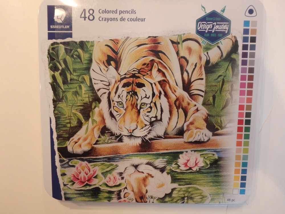 Staedtler 48 Triangular Barrel Assorted Colored Pencils 1278 M48A6 New unopened