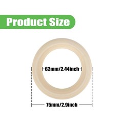 10 Pcs Natural Wood Rings for Crafts Making, 75mm/2.9inch Wooden Rings for DI…