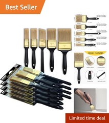 Versatile Paint Brush Set – 20 Brushes in 5 Sizes for Indoor & Outdoor Painting