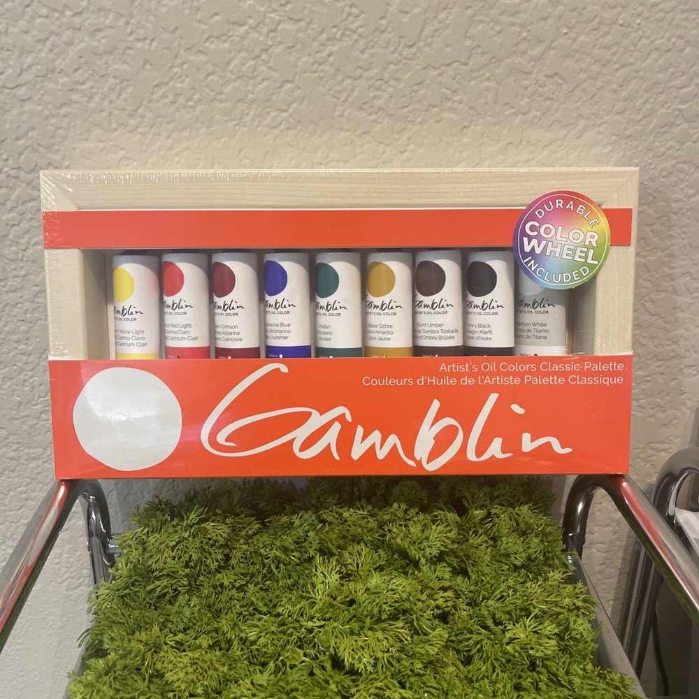 Gamblin Artists Oil Colors Classic Palette 9X37ml (1.25oz) ~ New ~