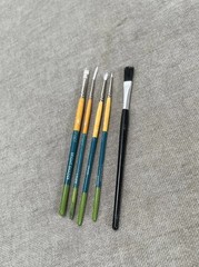 Princeton Snap Paintbrush Acrylic & Watercolor Artist Art Set 5 Assorted