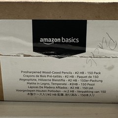 Amazon Basics Wood-Cased #2 Pencils, 1 Count (Pack of 150), Yellow