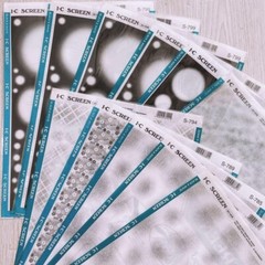 IC Screen Screentone set of 20 Comic Manga Tool Illustration Discontinued