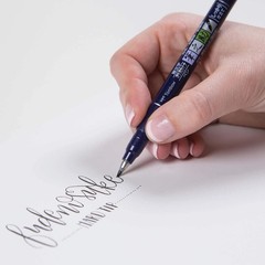 62038 Fudenosuke Brush Pen, 2-Pack. Soft and Hard Tip Fudenosuke Brush Pens f…