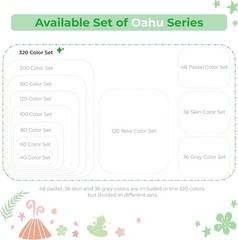 Ohuhu 320 Colors- Chisel & Fine Double Tipped Alcohol Art Markers Refillable Ink