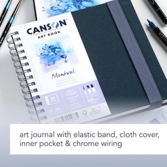 Art Book Watercolor Paper Notebook 8.3×5.8 inches A5 Size Journal White