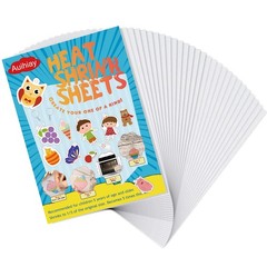 Auihiay 40 Pieces Shrink Plastic 40PCS 7.9 x 5.7 inch, Semitransparent