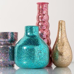 2 fl Oz Black Glitter Glitz Acrylic Craft Paint – High Coverage for DIY Designs