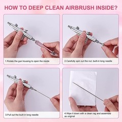48PSI Air Airbrush Kit USB Spray Machine 0.3mm Nozzle For Makeup Painting Cake