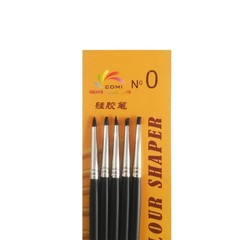 COMIART 5pcs Flexible Clay Sculpture Tools Silicon Color Shaper Size0, Gray