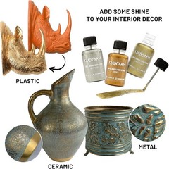Liquid Silver Leaf Paint – Alcohol Based Fast 0.68 Fl Oz (Pack of 1),