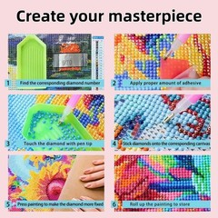 5D Faith in the Cross Diamond Painting Kits for Adults Beginner, DIY Round Full.