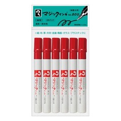 Teranishi Chemical M500-T2-6P Magic ink No.500 6 set Red Erasable F/S