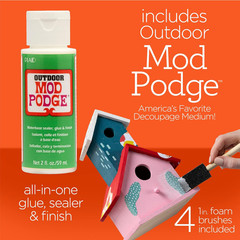 Multi PROMOABMPO22, 21 Piece DIY Set Featuring 16 Surface Paints, 1 Mod Podge Ou